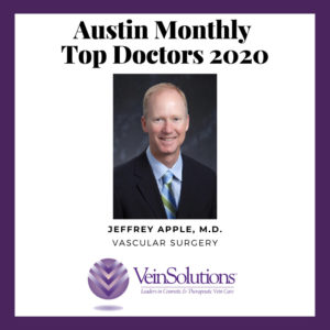 Dr. Apple uses sclerotherapy to treat varicose veins
